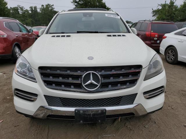 4JGDA5HB2DA225730 - 2013 MERCEDES-BENZ ML 350 4MATIC WHITE photo 5