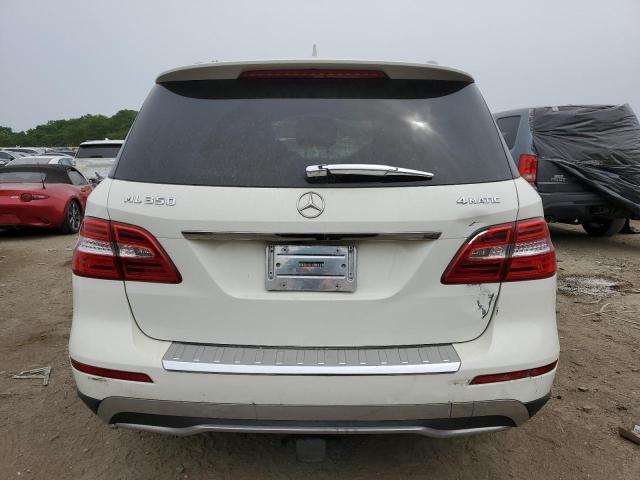 4JGDA5HB2DA225730 - 2013 MERCEDES-BENZ ML 350 4MATIC WHITE photo 6