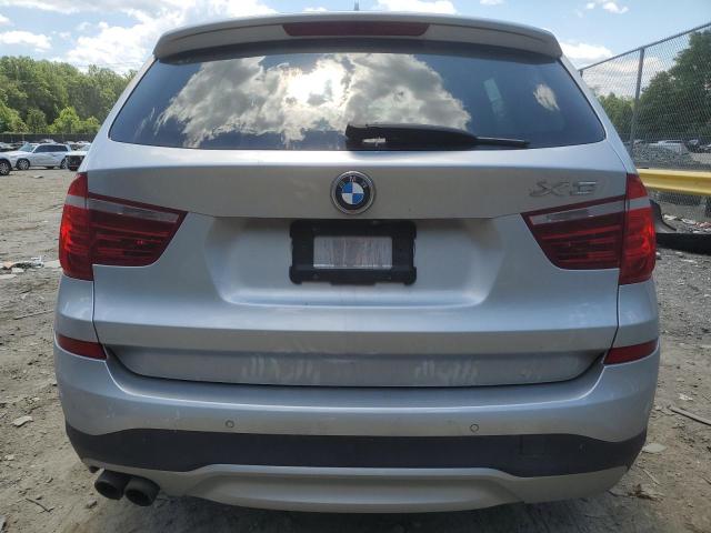 5UXWX9C54G0D91389 - 2016 BMW X3 XDRIVE28I SILVER photo 6