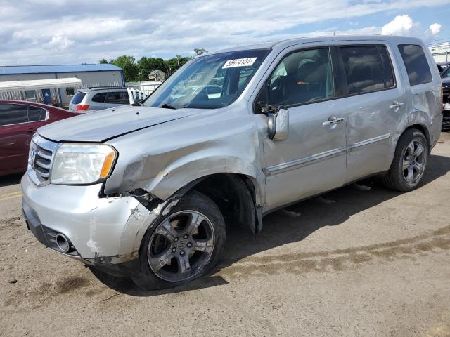 5FNYF4H58DB012607 - 2013 HONDA PILOT EXL SILVER photo 1