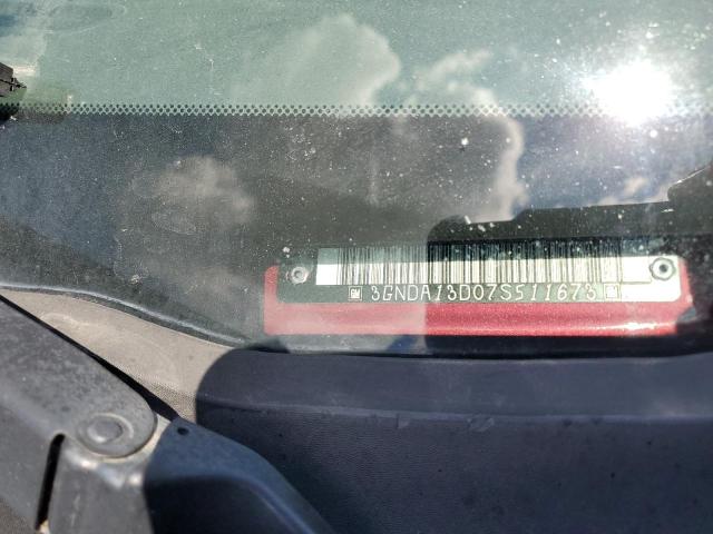 3GNDA13D07S511673 - 2007 CHEVROLET HHR LS BURGUNDY photo 12