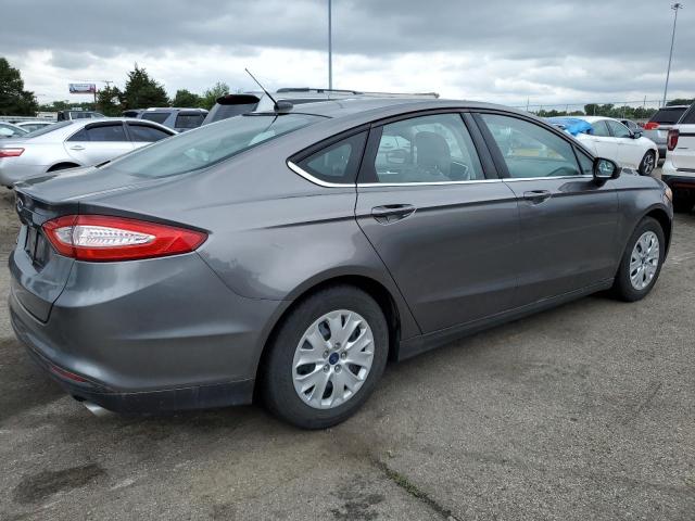 3FA6P0G7XDR213364 - 2013 FORD FUSION S GRAY photo 3