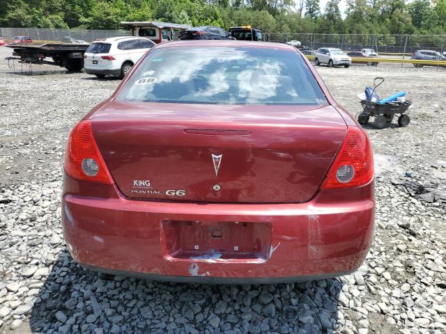 1G2ZG57B294166778 - 2009 PONTIAC G6 RED photo 6