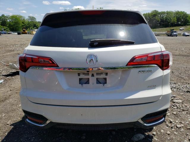 5J8TB4H31JL015511 - 2018 ACURA RDX WHITE photo 6