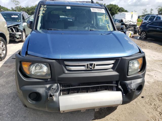 5J6YH18307L015732 - 2007 HONDA ELEMENT LX BLUE photo 9