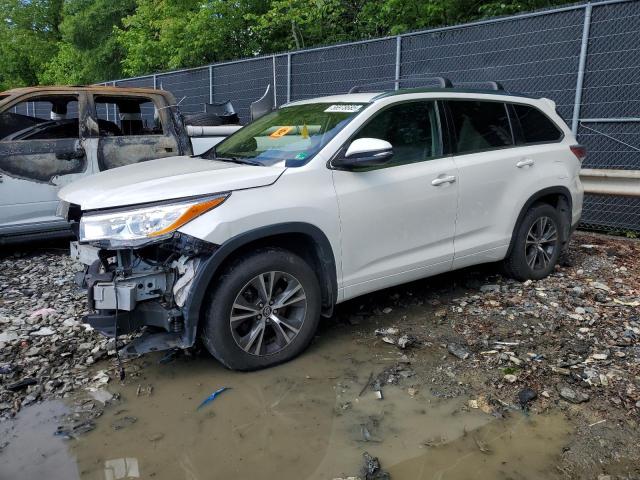 5TDJKRFHXGS352798 - 2016 TOYOTA HIGHLANDER XLE WHITE photo 1