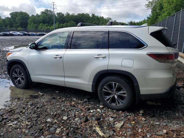 5TDJKRFHXGS352798 - 2016 TOYOTA HIGHLANDER XLE WHITE photo 2