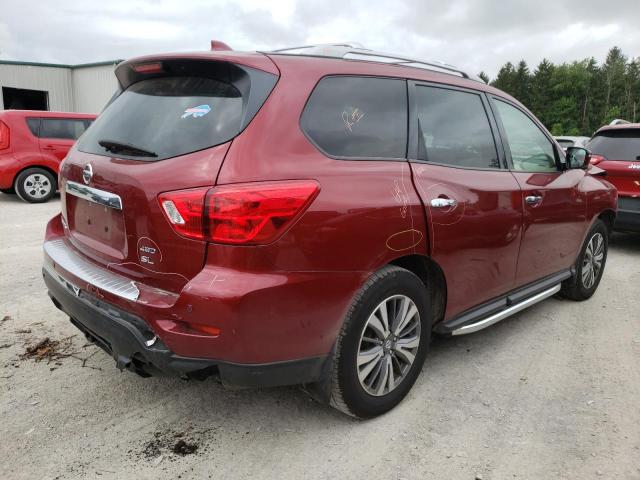 5N1DR2CMXLC628812 - 2020 NISSAN PATHFINDER SL RED photo 3