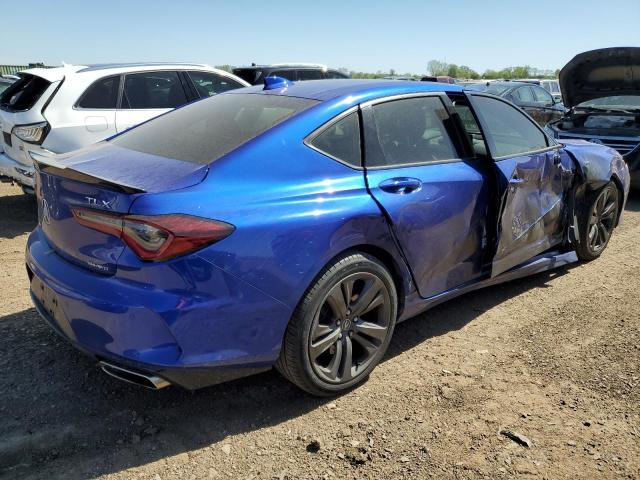 19UUB6F50MA009168 - 2021 ACURA TLX TECH A BLUE photo 3