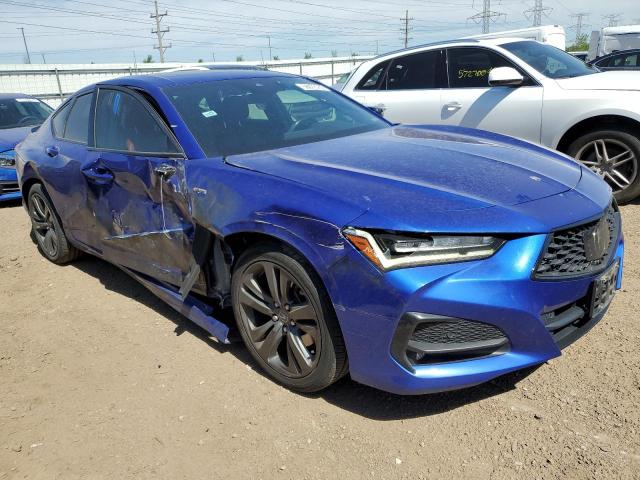 19UUB6F50MA009168 - 2021 ACURA TLX TECH A BLUE photo 4