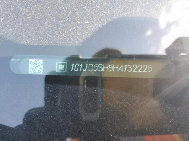 1G1JD5SH5H4132225 - 2017 CHEVROLET SONIC LT Boz foto 12