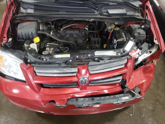 2D4RN4DE8AR135758 - 2010 DODGE GRAND CARA SE RED photo 7