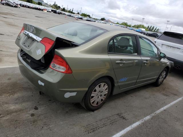 1HGFA465X9L000487 - 2009 HONDA CIVIC GX GREEN photo 3