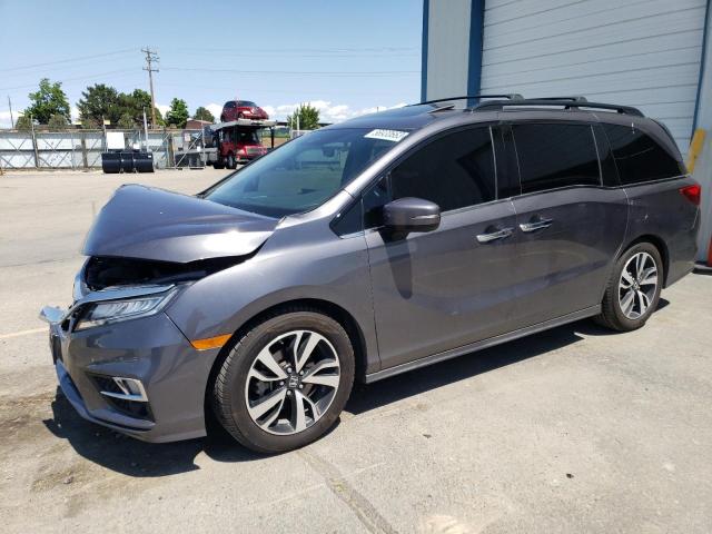 5FNRL6H90KB024937 - 2019 HONDA ODYSSEY ELITE GRAY photo 1