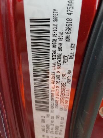 1C6RR6GG9KS669921 - 2019 RAM 1500 CLASS SLT 红色 照片 12