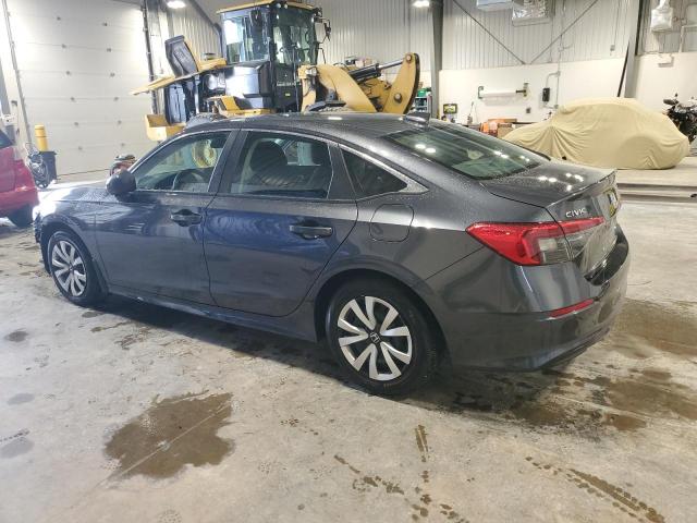 2HGFE2F25NH106271 - 2022 HONDA CIVIC LX GRAY photo 2