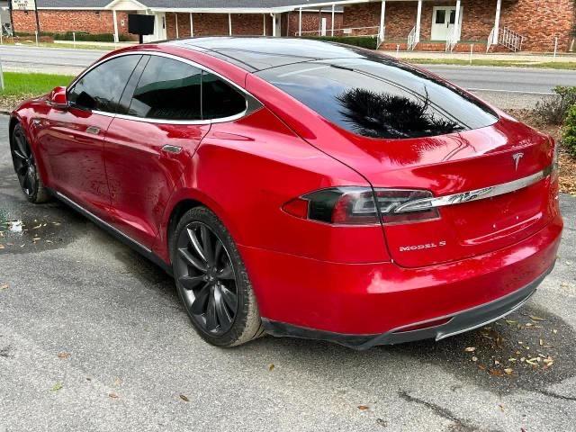 5YJSA1CG0DFP25710 - 2013 TESLA MODEL S წითელი ფოტო 3