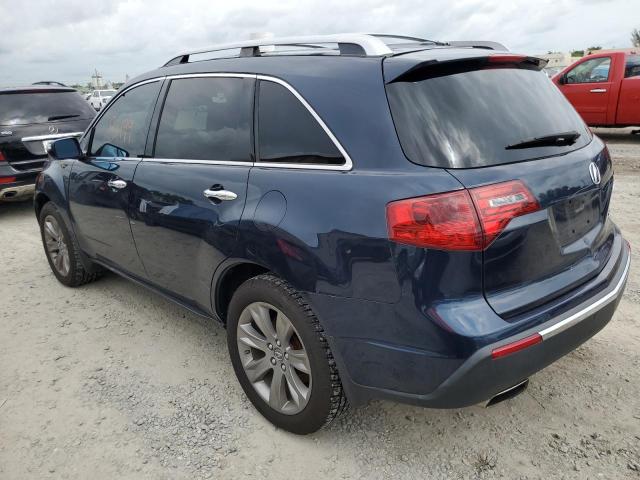 2HNYD2H89DH507391 - 2013 ACURA MDX ADVANCE BLUE photo 2