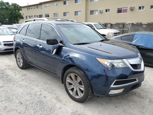 2HNYD2H89DH507391 - 2013 ACURA MDX ADVANCE BLUE photo 4