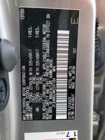 JTJDARDZ4M2247184 - 2021 LEXUS NX 300 BASE Արծաթագույն լուսանկար 13