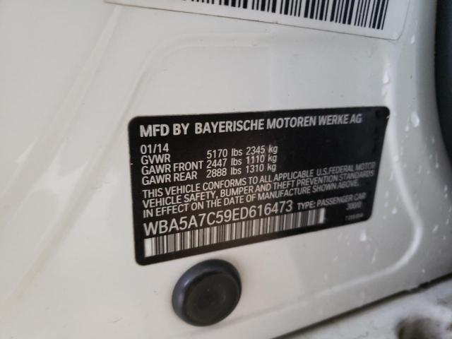 WBA5A7C59ED616473 - 2014 BMW 528 XI WHITE photo 12