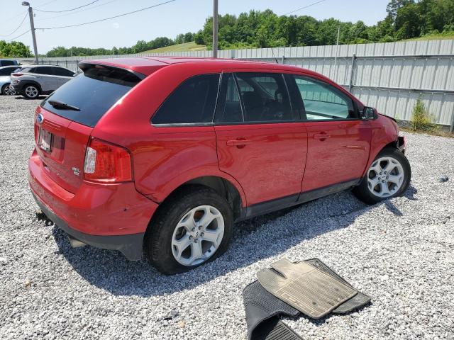 2FMDK4JC3CBA81425 - 2012 FORD EDGE SEL Czerwony zdjęcie 3