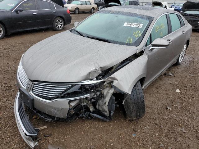 3LN6L2GK0GR629834 - 2016 LINCOLN MKZ SILVER photo 2