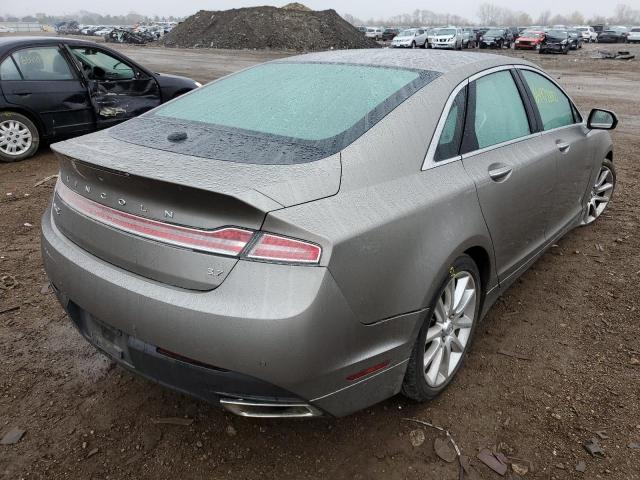 3LN6L2GK0GR629834 - 2016 LINCOLN MKZ SILVER photo 4