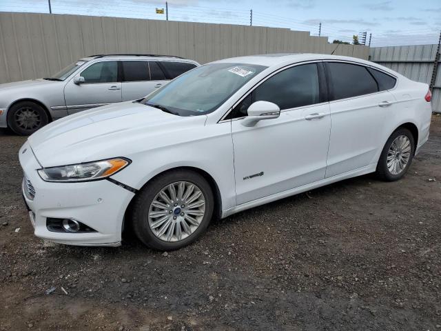 3FA6P0LUXFR195611 - 2015 FORD FUSION SE HYBRID WHITE photo 1