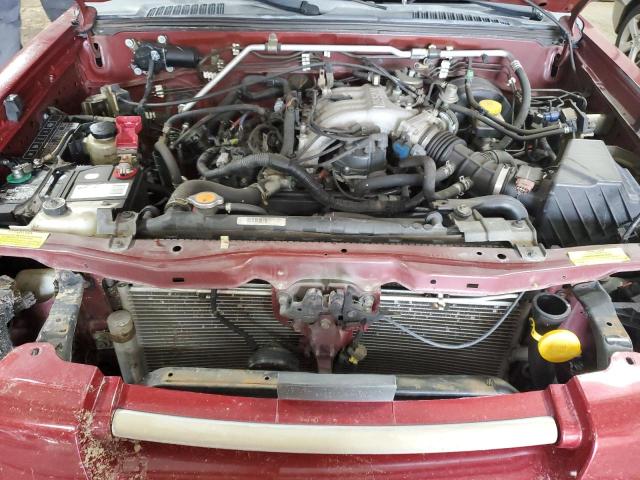 1N6ED26T24C403910 - 2004 NISSAN FRONTIER KING CAB XE V6 BURGUNDY photo 11