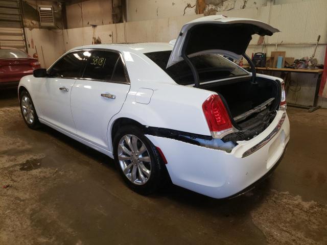 2C3CCAKG8KH635250 - 2019 CHRYSLER 300 LIMITED WHITE photo 3