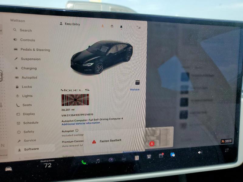 5YJSA1E67PF514819 - 2023 TESLA MODEL S 黑色 照片 9