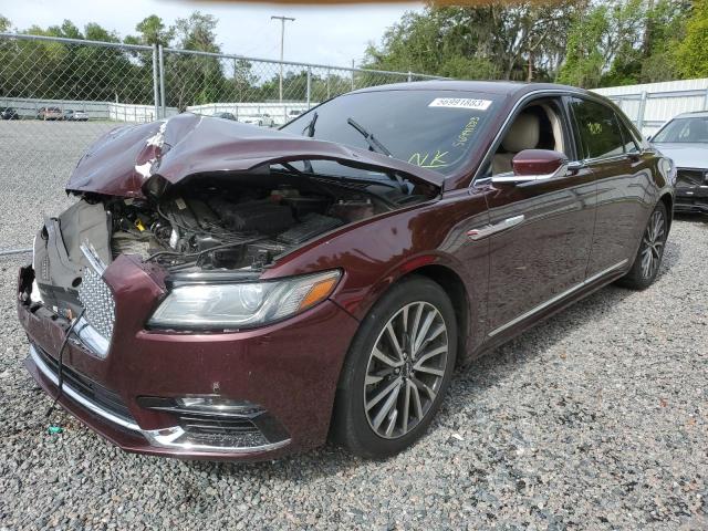 1LN6L9SP0H5602200 - 2017 LINCOLN CONTINENTA SELECT BURGUNDY photo 1