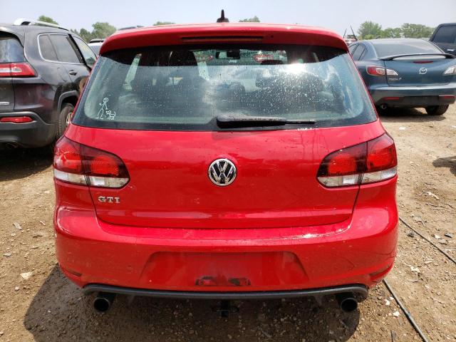 WVWHD7AJ9AW239889 - 2010 VOLKSWAGEN GTI RED photo 6