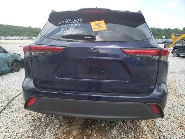 5TDGZRAH7NS547588 - 2022 TOYOTA HIGHLANDER XLE Blau Foto 6