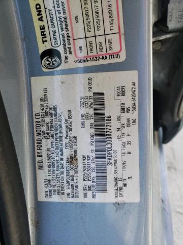 3FADP0L30BR272186 - 2011 FORD FUSION HYBRID BLUE photo 13