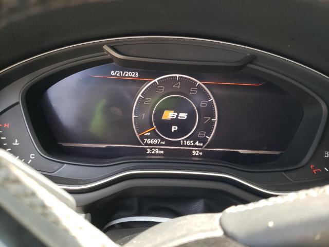 WAUP4AF57JA005510 - 2018 AUDI S5 PREMIUM PLUS თეთრი ფოტო 9