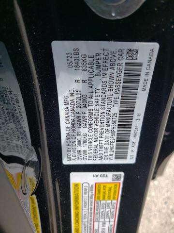 2HGFE2F56PH550725 - 2023 HONDA CIVIC SPORT 黑色 照片 12