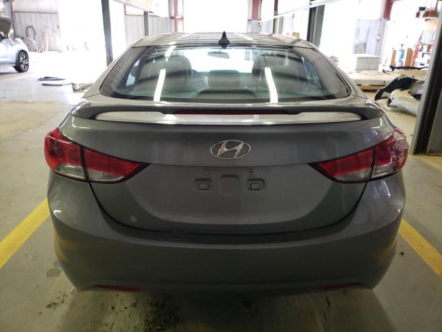 KMHDH4AEXDU909370 - 2013 HYUNDAI ELANTRA GLS SILVER photo 6