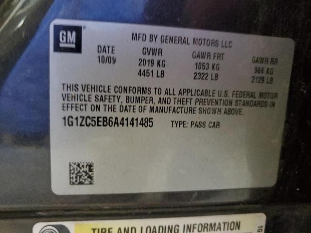 1G1ZC5EB6A4141485 - 2010 CHEVROLET MALIBU 1LT CHARCOAL photo 12