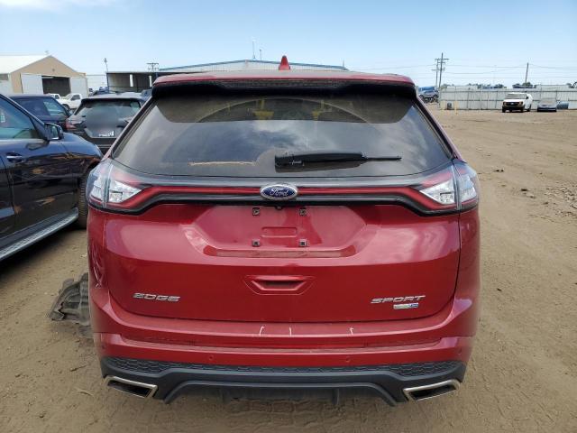 2FMPK4AP4GBB10744 - 2016 FORD EDGE SPORT RED photo 6