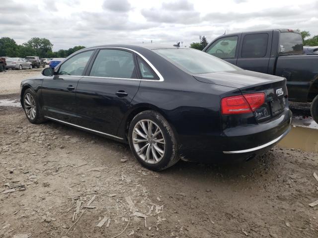 WAURVAFD2CN002801 - 2012 AUDI A8 L QUATTRO BLACK photo 2