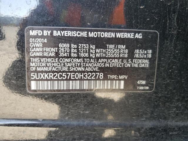 5UXKR2C57E0H32278 - 2014 BMW X5 SDRIVE35I BLACK photo 13