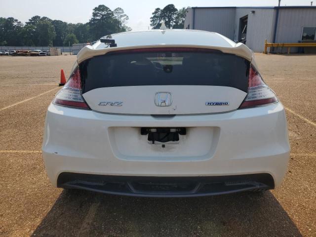 JHMZF1D67BS006488 - 2011 HONDA CR-Z EX WHITE photo 6