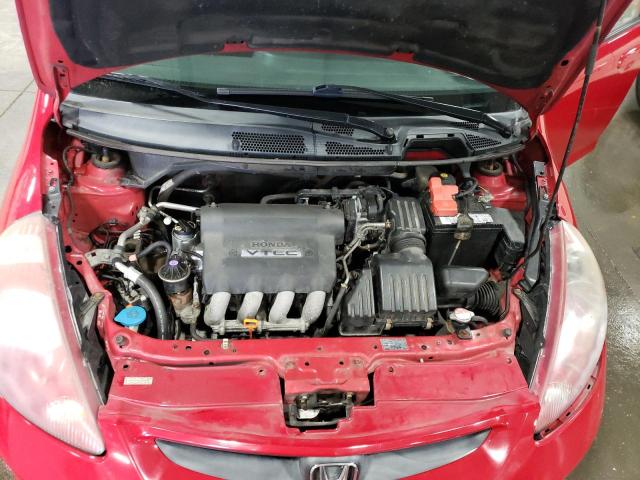 JHMGD38667S018240 - 2007 HONDA FIT S წითელი ფოტო 11