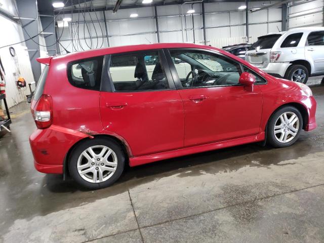 JHMGD38667S018240 - 2007 HONDA FIT S წითელი ფოტო 3