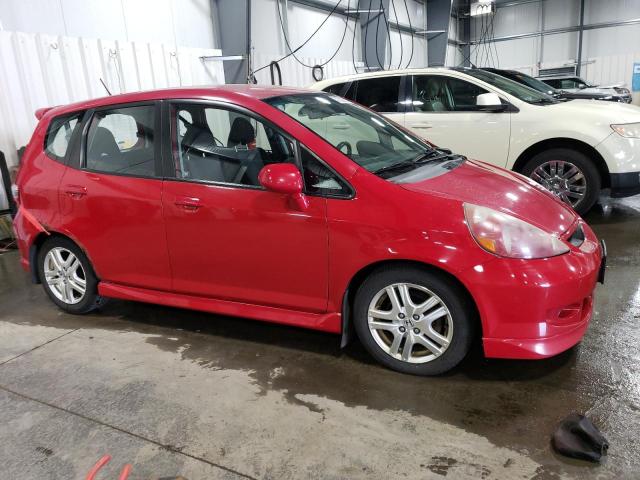 JHMGD38667S018240 - 2007 HONDA FIT S წითელი ფოტო 4