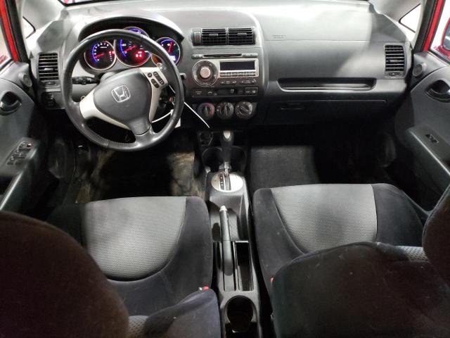 JHMGD38667S018240 - 2007 HONDA FIT S წითელი ფოტო 8