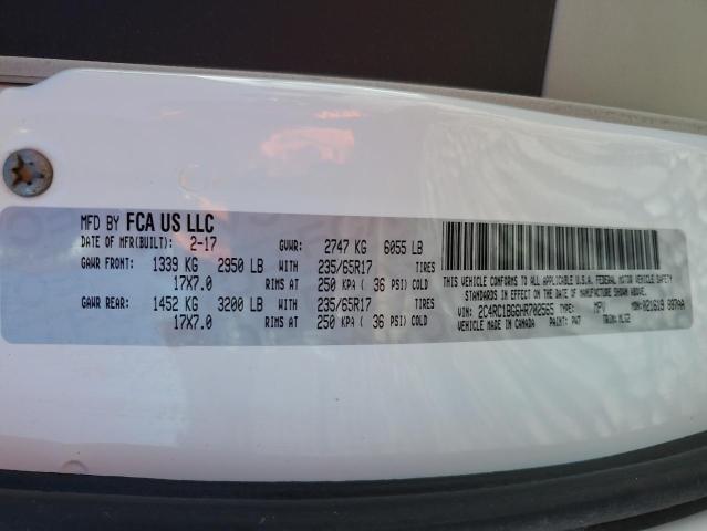 2C4RC1BG6HR702565 - 2017 CHRYSLER PACIFICA TOURING L WHITE photo 13