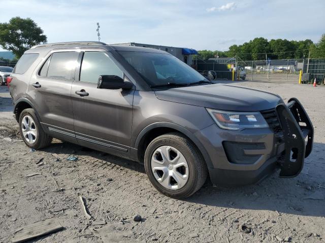 1FM5K8AR9JGB12666 - 2018 FORD EXPLORER POLICE INTERCEPTOR CHARCOAL photo 4